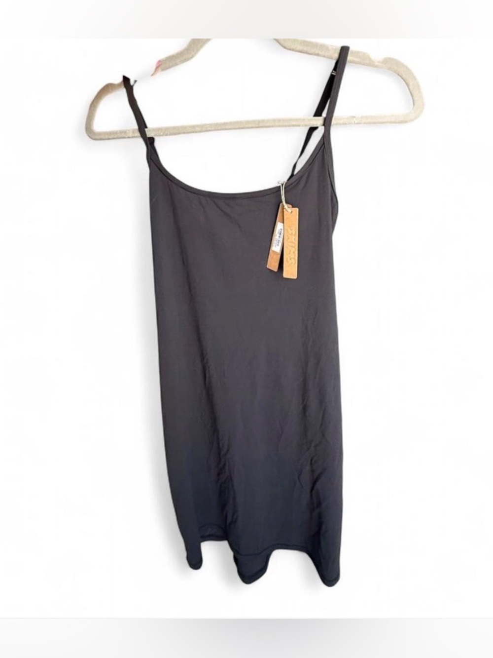 SKIMS Fits Everybody Slip Dress in Onyx size M NEW WITH TAGS